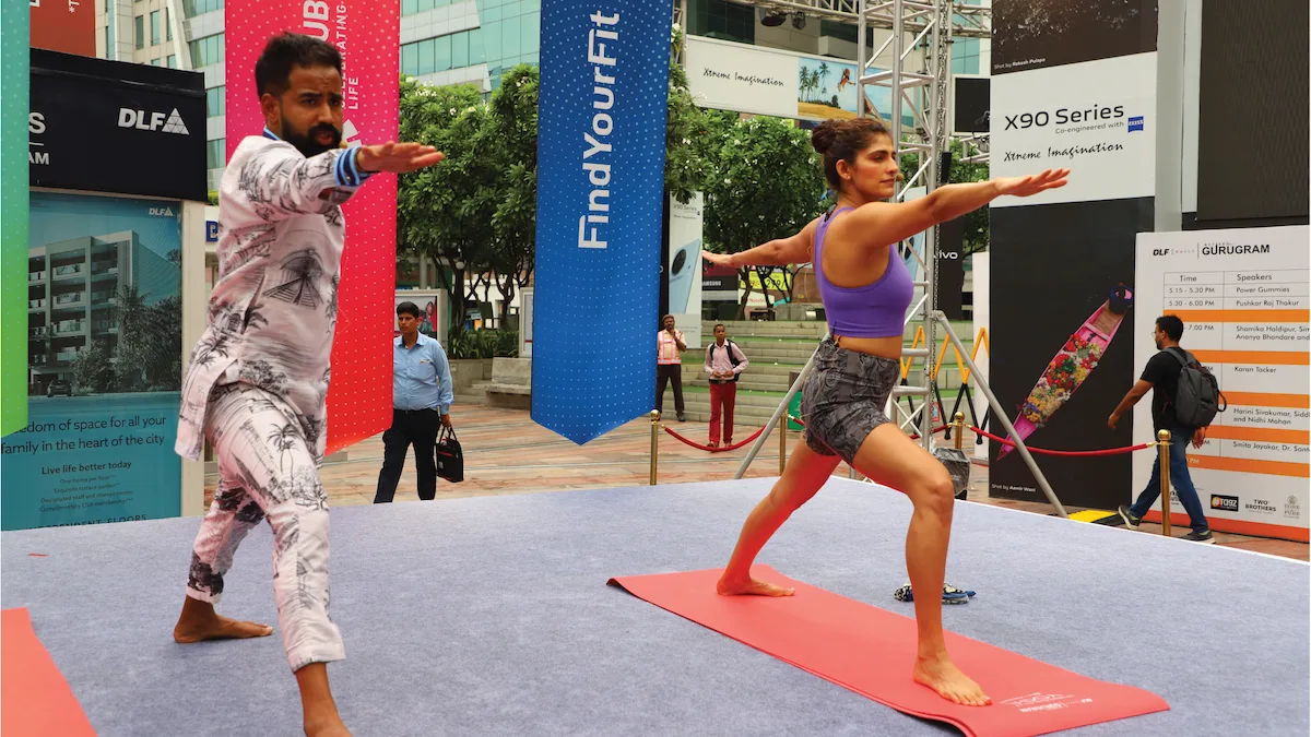 Celebrity yoga instructor, Sarvesh Shashi and popular TV and Film Star Kubbra Sait hosted an invigorating Yoga session on International Day of Yoga.
