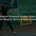 playing pickleball singles
