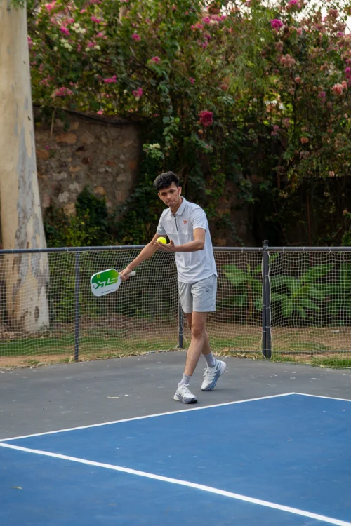 playing Pickleball in Jaipur